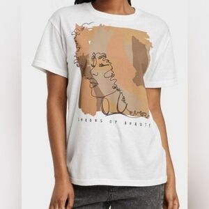 NWT Modern Lux White Shades of Beauty Graphic Tee